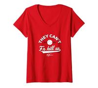 Women's Terry Francona - They Can't Kill Us - Cincinnati Baseball V-Neck T-Shirt