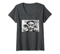 Womens Terry Wogan Radio DJ Presenter at Tussaud's 1982 V-Neck T-Shirt