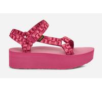 Women's TEVA Flatform Universal Sandal Shoes in Glisten Cherries Jubilee, Size 7