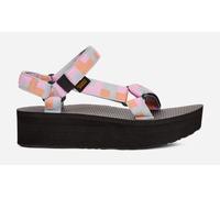 Women's TEVA Flatform Universal Sandals in Retro Shapes Pearl Blue, Size 3