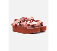 Women's Teva FLATFORM UNIVERSAL SUNSCAPE Womens Sandals Waterless Scarlet - Brown - Size: 8