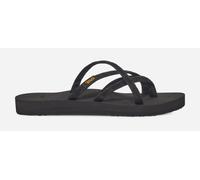 Women's TEVA Olowahu Flip-Flop Shoes in Mix B Black On Black, Size 5