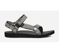 Women's TEVA Original Universal Sandals in Windy Summer Black/White, Size 6