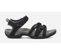 Women's TEVA Tirra Leather Hiking Sandal Shoes in Black, Size 3