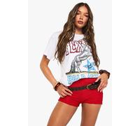 Womens Texas Hold Em Printed T-Shirt - White - Xl, White