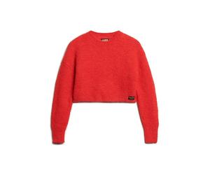Women's textured short sweater Superdry Vintage Orange M