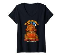 Womens Thanksgiving Day Parade New York City Thanksgiving V-Neck T-Shirt
