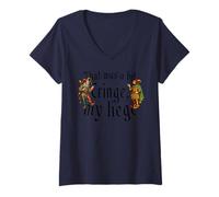 Women's that was A Bit Cringe My Liege Funny Medieval V-Neck T-Shirt