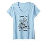Women's That's It You're Going in The Compost Cavalier King Spaniel V-Neck T-Shirt