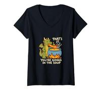 Women's That's It You're Going in The Soup Drake V-Neck T-Shirt