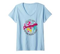 Women's Thats My Granddaughter Dancing On The Dance Floor V-Neck T-Shirt