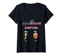 Women's The American Empire How it Started How it Ends V-Neck T-Shirt