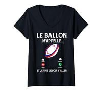 Women's The Ball is Calling me and I'm Gonna Have to go Funny Humor V-Neck T-Shirt