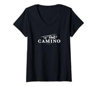 Womens The Band Camino - White Logo V-Neck T-Shirt