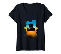 Womens The Band Islands Cover V-Neck T-Shirt