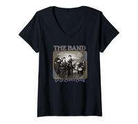 Womens The Band Up On Cripple Creek Photo by David Gahr V-Neck T-Shirt