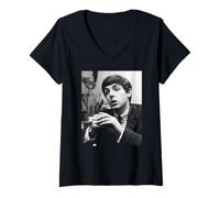 Womens The Beatles Interview Paul McCartney Beatlemania 1963 V-Neck T-Shirt