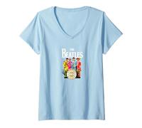 Womens The Beatles - SGT Peppers Club Band V-Neck T-Shirt