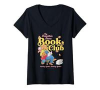Womens The Berenstain Bears Book Club Reading Together Vintage V-Neck T-Shirt