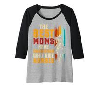 Womens The Best Moms Have Daughters Who Ride Horses Equestrian Raglan Baseball Tee
