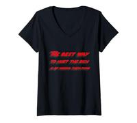 Womens The Best Way to Hurt The Rich is by Making Them Poor V-Neck T-Shirt
