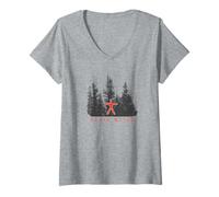 Womens The Blair Witch Project Front and Back Scared Enough Horror V-Neck T-Shirt