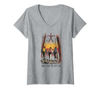 Womens The Blair Witch Project Hiking Burkittsville Horror Movie V-Neck T-Shirt