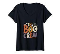 Womens The Boo Crew - Ghost Halloween Group Costume Tee V-Neck T-Shirt