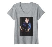 Womens The Boss Bruce Springsteen Ghost Of Tom Joad World Tour 1996 V-Neck T-Shirt