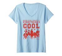 Women's The Breakfast Club Never Mind Forget It Everythings Cool V-Neck T-Shirt