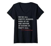 Women's The Breakfast Club were All Pretty Bizarre Quote V-Neck T-Shirt
