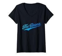 Womens The Bronx Boroughs of NY V-Neck T-Shirt
