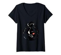 Women's The Bump Expecting Mom Pregnancy Baby Love V-Neck T-Shirt
