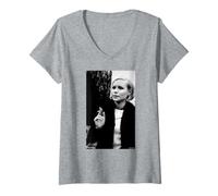 Women's The Cardigans Singer Nina Persson Lovefool By Andy Willsher V-Neck T-Shirt