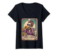 Women's The Chicken Sandwich Eater V-Neck T-Shirt