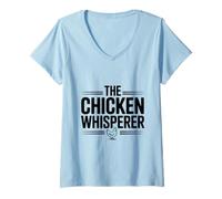Womens The Chicken Whisperer Funny Farm Animal Lover V-Neck T-Shirt