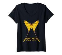 Womens The Comet Moth, Argema mittrei V-Neck T-Shirt