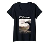 Womens The Conjuring Poster V-Neck T-Shirt