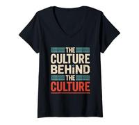Womens The Culture Behind The Culture Hispanic Heritage Month V-Neck T-Shirt