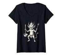 Women's The Curious Coal Sprite Ukobach V-Neck T-Shirt