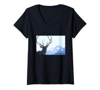 Women's The Deer Hunter Stag Hunting Trip Still V-Neck T-Shirt