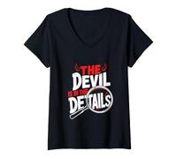 Women's The Devil is in the Details Devil V-Neck T-Shirt