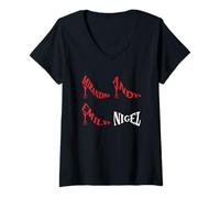 Women's The Devil Wears Prada 2 Miranda Andy Emily & Nigel Icons V-Neck T-Shirt