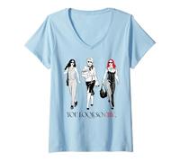 Women's The Devil Wears Prada 2 You Look So Chic Miranda Andy Emily V-Neck T-Shirt