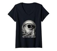 Womens The Divine Comedy Dante Alighieri’s Epic Journey V-Neck T-Shirt