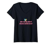 Women's the Early Bird kann mich mal V-Neck T-Shirt