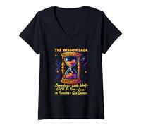 Womens The Epic Sagas Wisdom Saga V-Neck T-Shirt