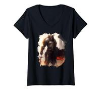 Women's The Epic Warrior Bravery in the Dark V-Neck T-Shirt