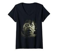 Women's The Exorcist Regan Large Face V-Neck T-Shirt