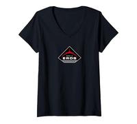 Women's The Expanse Eros Station Logo V-Neck T-Shirt, Black, Medium